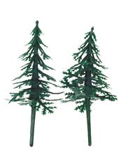 Picture of FIR TREES PLASTIC CAKE TOPPER PICKS 9CM (3.5)